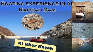 Boating experience in Al Rafisah Dam | Khorfakkan Dam | Al Khor Kayak | Sharjah-UAE |4k |Boat Riding