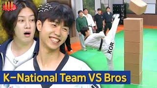 [Knowing Bros] ＂Is This What an Oly*pic Athlete Does?＂ Judo Breakfall vs Taekwondo Kicking Game 