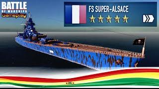  FS SUPER ALSACE (Battle Of Warships Gameplay)