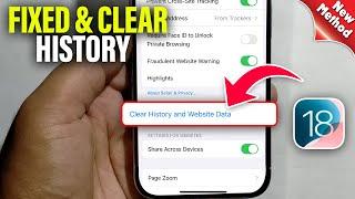 FIX: How To Clear History on Safari in iPhone iOS 18