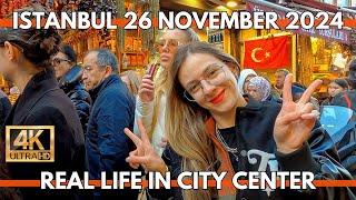 Istanbul Turkey 2024 City Center 4K UHD Walking Tour,travel guide,tourist attractions,Markets,Shops