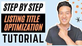 How to Optimize your Listing Title on Amazon FBA - STEP BY STEP