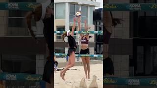 Geena Urango Toni Rodriguez v Kelly Cheng Sara Hughes  #beachvolleyball