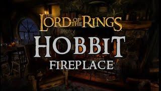 HOBBIT Fireplace* Calm Harp Melodies from Lord of the Rings/Hobbit  | 10 Hours