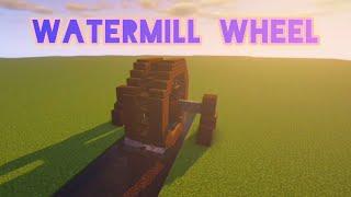 Watermill Wheel Construction Minecraft tutorial, building idea