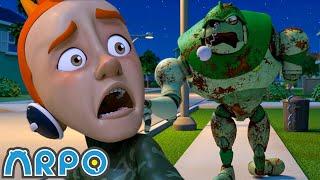 ZOMBIE ARPO | ARPO the Robot | Funny Halloween Cartoons For Kids