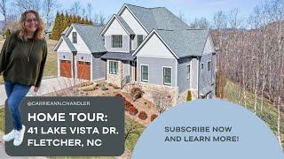 Luxury Home Tour in Fletcher, NC | 41 Lake Vista Dr  Stunning Views & Modern Upgrades!