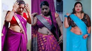 Beautiful Bhabhi chubby Dance #sareelovers #aunty #bhabhiji #navel #deep #kiss #hotstatus #viral