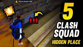 TOP 5 CLASH SQUAD SECRET PLACES IN FREE FIRE | CLASH SQUAD TIPS AND TRICKS