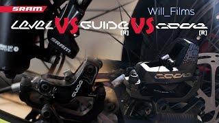 Sram Level vs Guide R vs Code R Brake Comparison