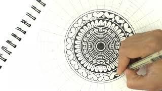 Mandala art for beginners || How to draw a MANDALA ART for beginners || Mandala drawing