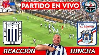 DEBUT PAOLO GUERRERO ALIANZA LIMA 1-0 MANUCCI EN VIVO -  LIGA 1 CLAUSURA 2024Reaccion Hincha