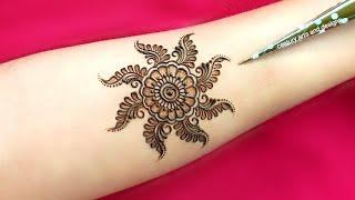 Very beautiful arabic mehndi design | Front hand mehndi design | simple mehndi design | mehndi .