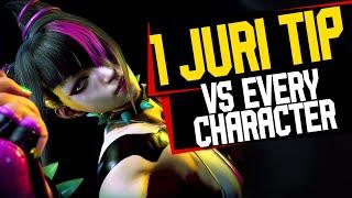 1 JURI TIP vs EVERY Character in Street Fighter 6 (Summer 2024)