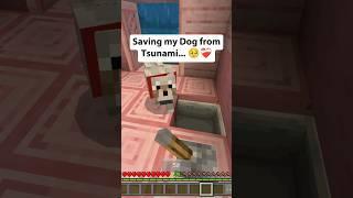 Minecraft: Epic rescue at the End...  #minecraft #viral #dog #emotional #shorts