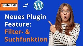 Wordpress Plugin für mobile.de Fahrzeuge | mit Filter- und Suchfunktion