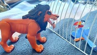 The Lion King toy version part 12: Scar and Zazu