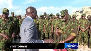 POWERFUL MOMENT AS PRESIDENT RUTO LEADS PRAISE AND WORSHIP WITH KENYA POLICE IN HAITI!