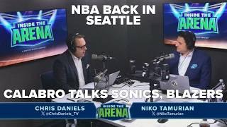 Sonics legend, Blazers broadcaster Kevin Calabro talks TV future and return of the NBA to Seattle