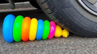 Crushing Crunchy & Soft Things by Car! - EXPERIMENT: TOYS VS CAR #43