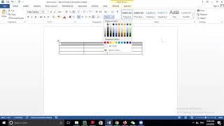 IT  MS Word 42   How to add shading to table