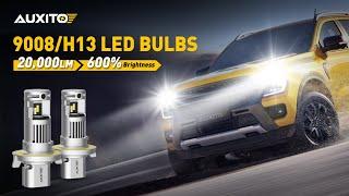 AUXITO 9008/H13 Headlights 600% Brightness Improved  -Your Ideal LED Bulb