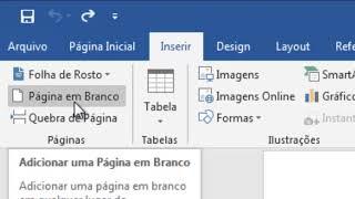 Como inserir uma folha ou pagina no word 2010, 2013 e 2016
