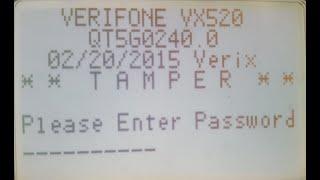 VERIFONE POS VX520 TAMPER MESSAGE REMOVAL