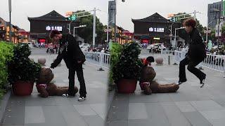 Bushman & Teddy Bear Prank丨The girls gave their friends a "surprise"
