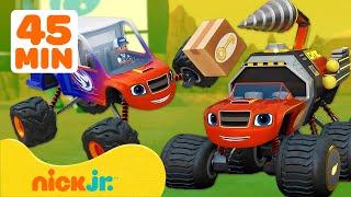 Blaze e le Mega Macchine | Blaze si trasforma per fare consegne con AJ | 45 minuti | Nick Jr. Italia