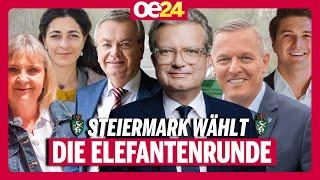 Steiermark-Wahl: Die große oe24.TV Elefantenrunde