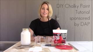 DIY chalky paint video sponsored by DAP