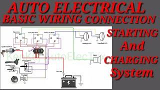 AUTO ELECTRICAL BASIC WIRING DIAGRAM AND CONNECTION, STARTING AND CHARGING SYSTEM CONNECTION