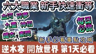 【逆水寒】開服第1天｜40等｜六大職業選擇｜新手快速衝等｜每日必做｜血河｜碎夢｜素問｜神相｜鐵衣｜九靈｜新手必看重點攻略｜#逆水寒 #逆水寒禮包碼 #逆水寒職業 #逆水寒捏臉 #阿翊 #遊戲 #手遊