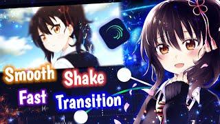 Tutorial Low Shake & Fast Transition AMV || Alight Motion