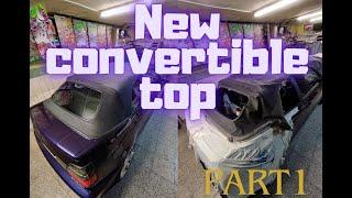 How to replace Convertible Top on VW Golf 3.5 part1