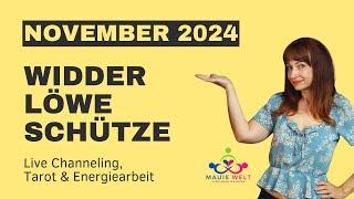 #NOVEMBER2024 #WIDDER #LÖWE #SCHÜTZE inkl #Channeling #Tarot #Energiearbeit #horoskop #mauiswelt