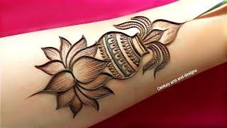 Navratri special mehndi design | easy arabic mehndi design | simple mehndi | mehndi design | mehndi