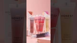 Honest beauty lip gloss balm texture and swatches #honestbeauty #lipcare #lipgloss