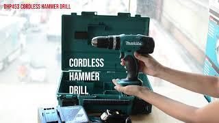 Makita DHP453 Cordless Hammer Drill Kit Set includes Rapid Charger with Carrying Case