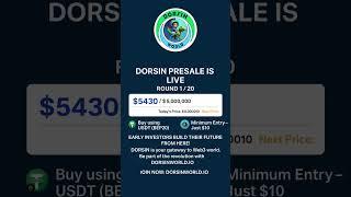  DORSIN Presale Is Live | Invest Now in the Future of Web3!  #digitalassets #cryptoearnings