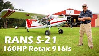 Brand NEW! 160HP Rotax 916is and RANS S 21 Kit Airplane - Ronnie Smith