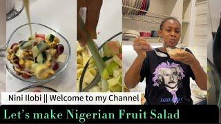 How to make Nigerian fruit salad with Condensed milk #fruitsalad #food #recipes