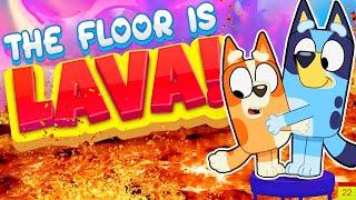 Bluey The Floor Is Lava  - Brain Break Party | Freeze Dance & Just Dance | Danny Go! Bluey Smash