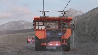 Hitachi Construction Machinery Battery Dump Truck Video