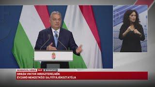 Orbán Viktor miniszterelnök évzáró nemzetközi sajtótájékoztatója