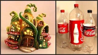 DIY Enchanted Fairy House Lamp Using Coke Plastic Bottles