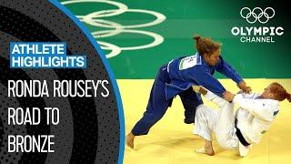 Ronda Rousey  The 1st US-American to Win an Olympic Medal in Women's Judo | Athlete Highlights