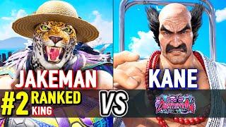 T8  JAKEMAN (#2 Ranked King) vs KANE (Heihachi)  Tekken 8 High Level Gameplay