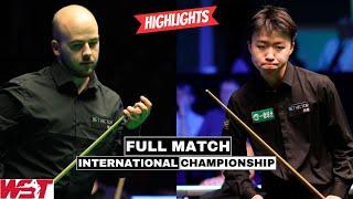 Luca Brecel vs Jiang Jun Full Match Highlights - International Championship Snooker 2024